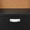 Alacena de Cocina 7 Puertas y 1 Gaveta con Nicho para Microondas – 171 x 124 cm - Negro/Wengué