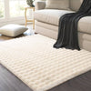 Alfombra Decorativa de Terciopelo Suave Plush - 120x160 cm - Perla