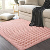 Alfombra Decorativa de Terciopelo Suave Plush - 120x160 cm - Rosa