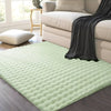 Alfombra Decorativa de Terciopelo Suave Plush - 120x160 cm - Verde Pastel