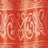 Juego de 2 Cortinas con Velo y Cenefa Decorativa 270 cm x 228 cm | Cisne Collection - Naranja
