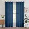 Par Cortinas transparentes Sahara de 2 piezas con ojales – 280 x 213 cm - Azul Navy