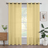 Par Cortinas transparentes Sahara de 2 piezas con ojales – 280 x 213 cm - Dorado