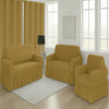 Juego de Forro para Muebles con Cortinas 3+2+1 (5 Piezas) Nicaragua Collection - Dorado