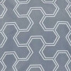 Juego de Sábanas Bouquetex Trébol Collection con Bolsillo Porta Accesorios – 4 Piezas - Gris – Hexágonos Minimalistas