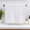 Toalla para Baño Hilasal 100% Algodón – Colección Egyptia – Varios Colores – 77×137 cm - Blanco