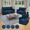 Juego de Forro para Muebles 3+2+1 con Revuelo BELIZE Collection - Navy