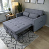 Sofá Cama 2 en 1 con Cama Auxiliar y Cojines Incluidos | SFB-6095 / SFB-6098 - Gris
