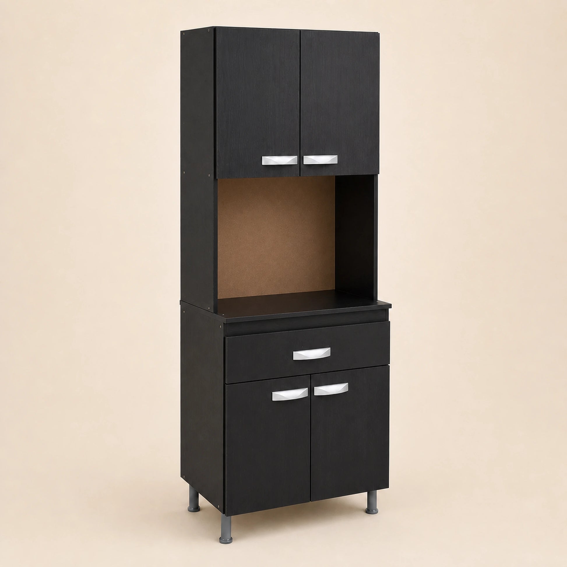 Gabinete de cocina en Negro, vista principal