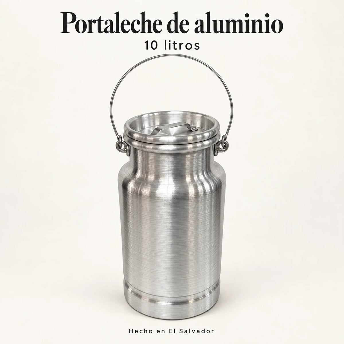 Lechero de aluminio Alinter de 10 litros, vista de portada