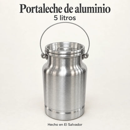 Lechero de aluminio Alinter de 5 litros, vista de portada