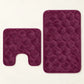 Set de 2 Tapetes de Baño Memory Foam Galesville – Antideslizantes para Ducha e Inodoro