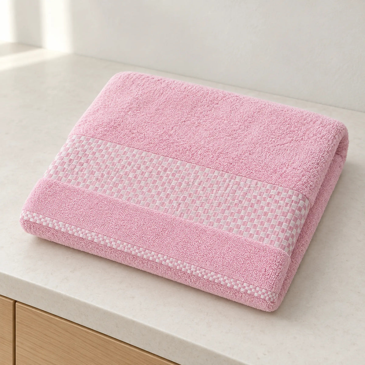 Toalla de baño Hilasal Egyptia color rosado