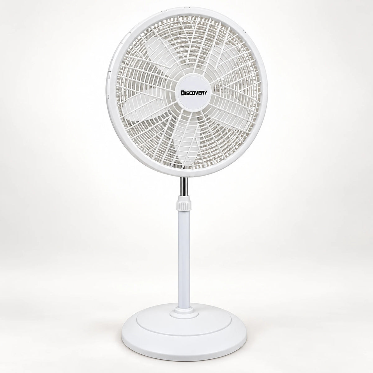 Ventilador de pedestal blanco de 18 pulgadas – vista principal