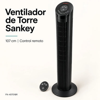 Ventilador de torre Sankey FN-40T01BR color negro, vista principal