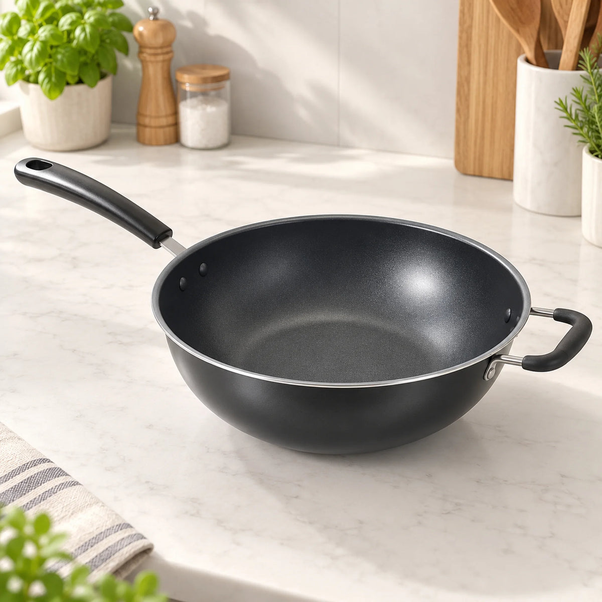 Sartén wok antiadherente Alsasa Línea Extra de 30 cm