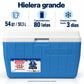 Hielera grande Coleman de 54 QT (51.1 L) con capacidad para 80 latas