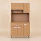 Gabinete de cocina grande en Madera Beige, vista frontal