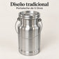 Vista general del lechero de aluminio Alinter de 5 litros