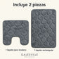 Set de 2 Tapetes de Baño Memory Foam Galesville – Antideslizantes para Ducha e Inodoro
