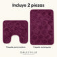 Set de 2 Tapetes de Baño Memory Foam Galesville – Antideslizantes para Ducha e Inodoro