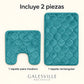 Set de 2 Tapetes de Baño Memory Foam Galesville – Antideslizantes para Ducha e Inodoro