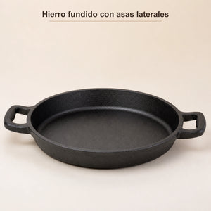 Asas laterales de la bandeja de hierro fundido