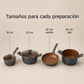 Medidas de las piezas de la batería de cocina MODERN Collection: 16, 22 y 26 cm