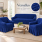 Set de cobertores Versalles color Azul Rey, vista angular