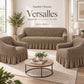 Set de cobertores Versalles color Taupe, vista angular