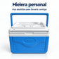 Hielera personal Coleman azul con asa abatible