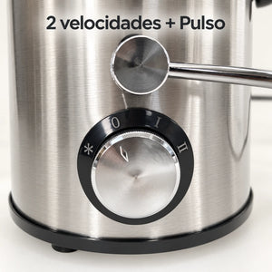 Perilla de 2 velocidades + pulso del extractor de jugos Lotus