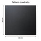Tablero cuadrado negro de 60 x 60 cm de la mesa plegable