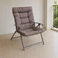 Silla reclinable plegable acolchada en color Taupe, vista individual