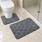 Set de 2 Tapetes de Baño Memory Foam Galesville – Antideslizantes para Ducha e Inodoro