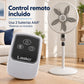 Ventilador de pedestal Lasko 18 pulgadas con control remoto – control remoto incluido