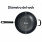 Wok Alsasa Línea Extra de 30 cm de diámetro