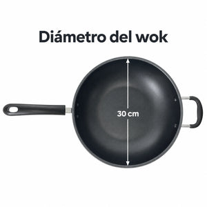 Wok Alsasa Línea Extra de 30 cm de diámetro