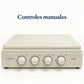 Controles manuales de la cocina a gas Sankey Linda con la tapa cerrada