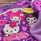 Frazada reversible piel de oveja, diseño Hello Kitty, textura del lado con estampado