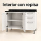 Gabinete de cocina de acero 120 cm – interior con repisa