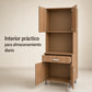 Gabinete de cocina en Madera Beige: interior de almacenamiento