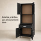 Gabinete de cocina en Negro: interior de almacenamiento