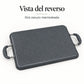 Reverso y base de la plancha doble ROCA en color Gris Oscuro Marmoleado