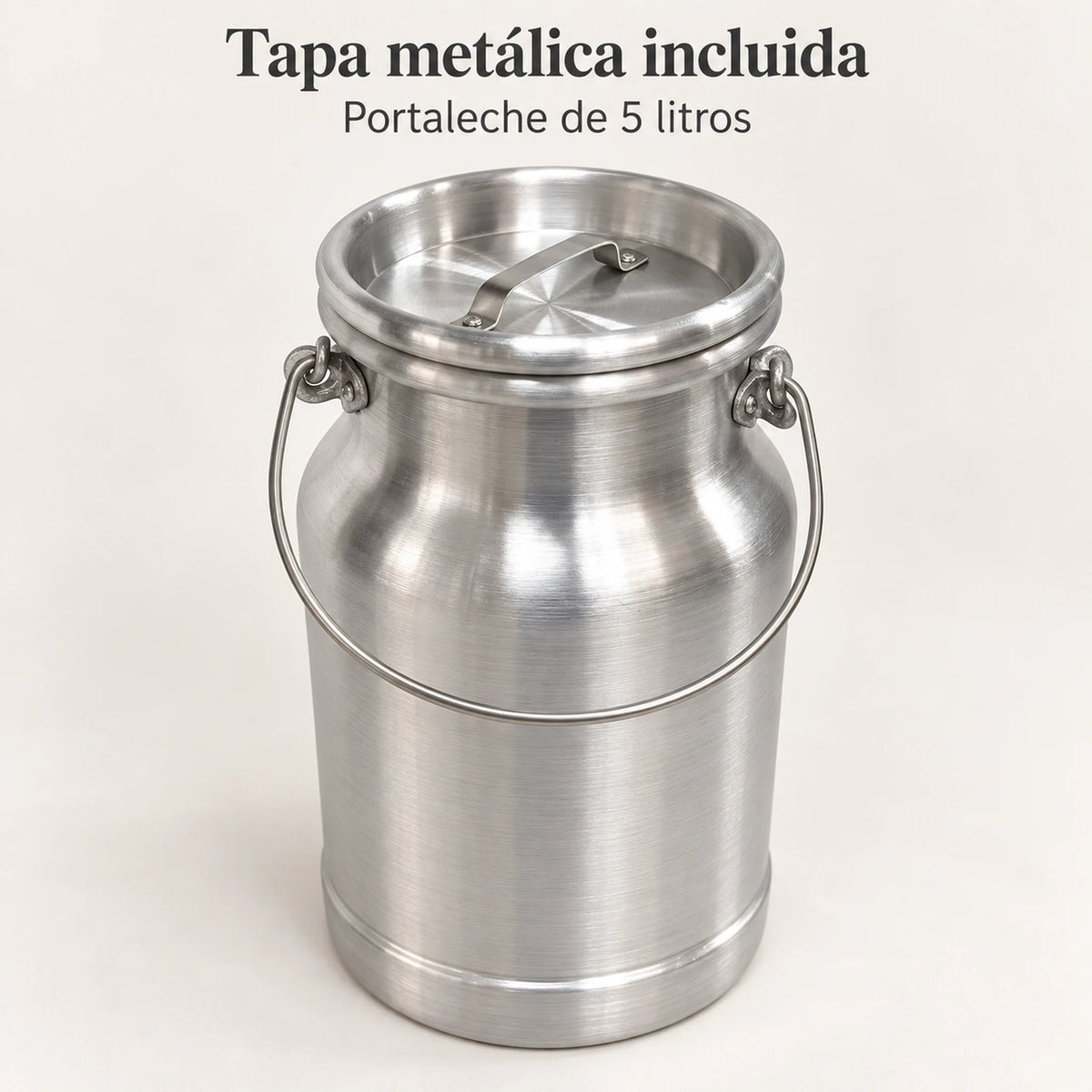 Tapa metálica del lechero de aluminio Alinter de 5 litros