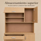 Almacenamiento superior del gabinete de cocina grande en Madera Beige