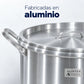 Detalle del aluminio de las ollas Alinter