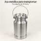 Asa de transporte del lechero de aluminio Alinter de 10 litros