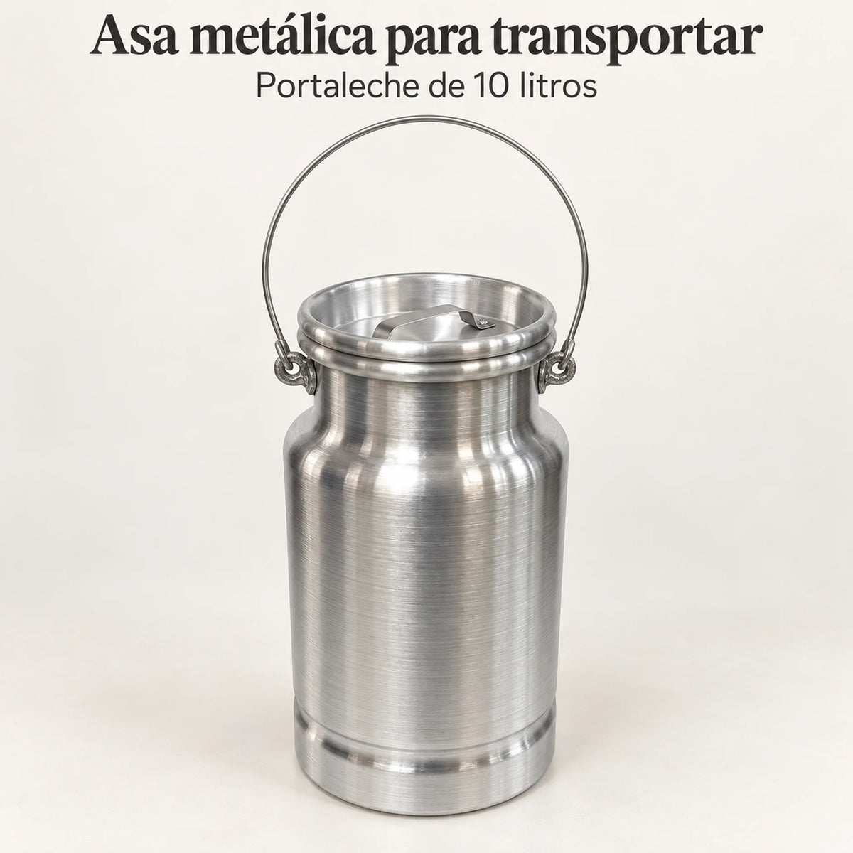 Asa de transporte del lechero de aluminio Alinter de 10 litros