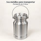 Asa de transporte del lechero de aluminio Alinter de 5 litros